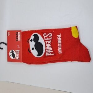 Pringles socks crew style Retro Chips novelty graphic accessory